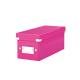 Boîte de rangement Click & Store, format CD, en PP, coloris rose métallique,image 1