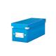 Boîte de rangement Click & Store, format CD, en PP, coloris bleu métallique,image 1