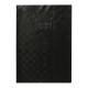 Protège-cahier Grain Madras A4, PVC 22/100, coloris noir, avec rabats marque-pages et porte-étiquette,image 1