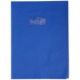 Protège-cahier Grain Cuir A4, PVC 20/100, coloris bleu Victoria, avec porte-étiquette,image 1