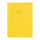 Protège-cahier Grain Cuir A4, PVC 20/100, coloris jaune soleil, avec porte-étiquette,image 1