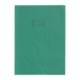 Protège-cahier Grain Cuir A4, PVC 20/100, coloris vert sapin, avec porte-étiquette,image 1