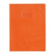 Protège-cahier Grain Cuir A4, PVC 20/100, coloris orange, avec porte-étiquette,image 1