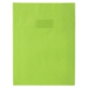 Protège-cahier Grain Losange A4, PVC 18/100, coloris vert clair, avec porte-étiquette,image 1