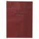 Protège-cahier Grain Losange A4, PVC 18/100, coloris brun, avec porte-étiquette,image 1