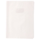 Protège-cahier Grain Losange A4, PVC 18/100, coloris blanc, avec porte-étiquette,image 1