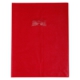 Protège-cahier Grain Cuir 240x320, PVC 20/100, coloris rouge groseille, avec porte-étiquette,image 1