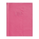 Protège-cahier Grain Cuir 240x320, PVC 20/100, coloris rose fuchsia, avec porte-étiquette,image 1