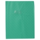 Protège-cahier Grain Losange 240x320, PVC 18/100, coloris vert, avec porte-étiquette,image 1