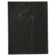 Protège-cahier Grain Losange 240x320, PVC 18/100, coloris noir, avec porte-étiquette,image 1