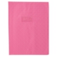 Protège-cahier Grain Losange 240x320, PVC 18/100, coloris rose, avec porte-étiquette,image 1