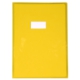 Protège-cahier Cristalux A4, PVC 22/100, transparent lisse, coloris jaune,image 1