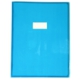Protège-cahier Cristalux 240x320, PVC 22/100, transparent lisse, coloris bleu,image 1
