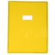Protège-cahier Cristalux 240x320, PVC 22/100, transparent lisse, coloris jaune,image 1