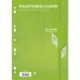 Feuillets mobiles Ligne 7000 A4, paquet filmé de 50 feuilles perforées 80 g/m², coloris vert, Séyès,image 1