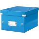 Boîte de rangement Click & Store, format A5, en PP, coloris bleu métallique,image 1