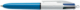 Stylo bille rétractable 4Colours Mini, corps bleu et blanc, tracé M,image 1