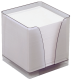 Bloc cube Plexi, avec recharge papier blanc - 580 feuillets,image 1