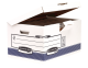 Container à archives Bankers Box System Flip Top Maxi, assemblage auto Fastfold, coloris blanc/bleu,image 2