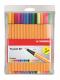 Pochette de 15 stylos-feutres point 88, tracé 0,4mm, encres 15 coul. dont 5 fluos, coloris jaune/assortis,image 1