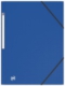 Chemise 3 rabats à élastiques Memphis A4, en polypro coloris bleu,image 1