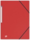 Chemise 3 rabats à élastiques Memphis A4, en polypro coloris rouge,image 1