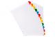 Intercalaires 1-12 12 positions, format A4, en carte touches couleurs, coloris blanc,image 2