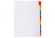 Intercalaires Jan-Déc 12 positions, format A4, en carte touches couleurs, coloris blanc,image 1