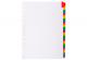 Intercalaires 1-31 31 positions, format A4, en carte touches couleurs, coloris blanc,image 1