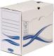 Boîte à archives Bankers Box Basic, format A4+, larg. 150 mm, coloris blanc/bleu,image 1