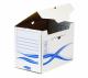 Boîte à archives Bankers Box Basic, format A4+, larg. 200 mm, coloris blanc/bleu,image 2