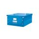 Boîte de rangement Click & Store, format A3, en PP, coloris bleu métallique,image 1