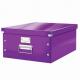 Boîte de rangement Click & Store, format A3, en PP, coloris violet,image 1