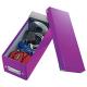 Boîte de rangement Click & Store, format CD, en PP, coloris violet,image 2