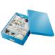 Boîte de rangement Click & Store, petit format avec compartiments, en PP, coloris bleu métallique,image 2