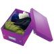 Boîte de rangement Click & Store, format A5, en PP, coloris violet,image 2