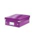 Boîte de rangement Click & Store, petit format avec compartiments, en PP, coloris violet,image 1