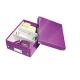 Boîte de rangement Click & Store Wow, petit format avec compartiments, coloris violet,image 2