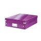 Boîte de rangement Click & Store Wow, moyen format avec compartiments, coloris violet,image 1