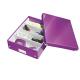 Boîte de rangement Click & Store Wow, moyen format avec compartiments, coloris violet,image 2