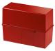 Boîte à fiches DIN A5, avec couvercle, pour 450 fiches, coloris rouge,image 1