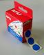 Boîte distributrice de 150 pastilles adhésives bleues, diam. 15 mm,image 1