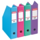 Porte-revues pliable, dos de 70 mm, en PVC coloris assortis,image 1