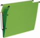 Pack de 10 dossiers suspendus LMG VisioPlus, pour armoire, fond de 15, coloris vert,image 1