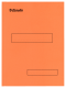 Boîte de 100 sous-dossiers pour dossiers suspendus, kraft 160 g/m², coloris orange,image 1