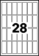 448 étiquettes multi-usages blanches, format 48,5 x 18,5 mm (16 feuilles / cdt),image 2