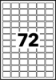1152 étiquettes multi-usages blanches, format 16 x 22 mm (16 feuilles / cdt),image 2