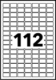 1792 étiquettes multi-usages blanches, format 12 x 18,3 mm (16 feuilles / cdt),image 2
