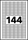 2304 étiquettes multi-usages blanches, format 8 x 20 mm (16 feuilles / cdt),image 2