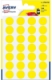 Etui de 168 pastilles adhésives, diamètre 15 mm, coloris jaune (7 feuilles / cdt),image 1
